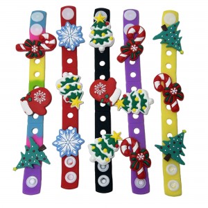 Custom PVC Silicone Wristband Charms
